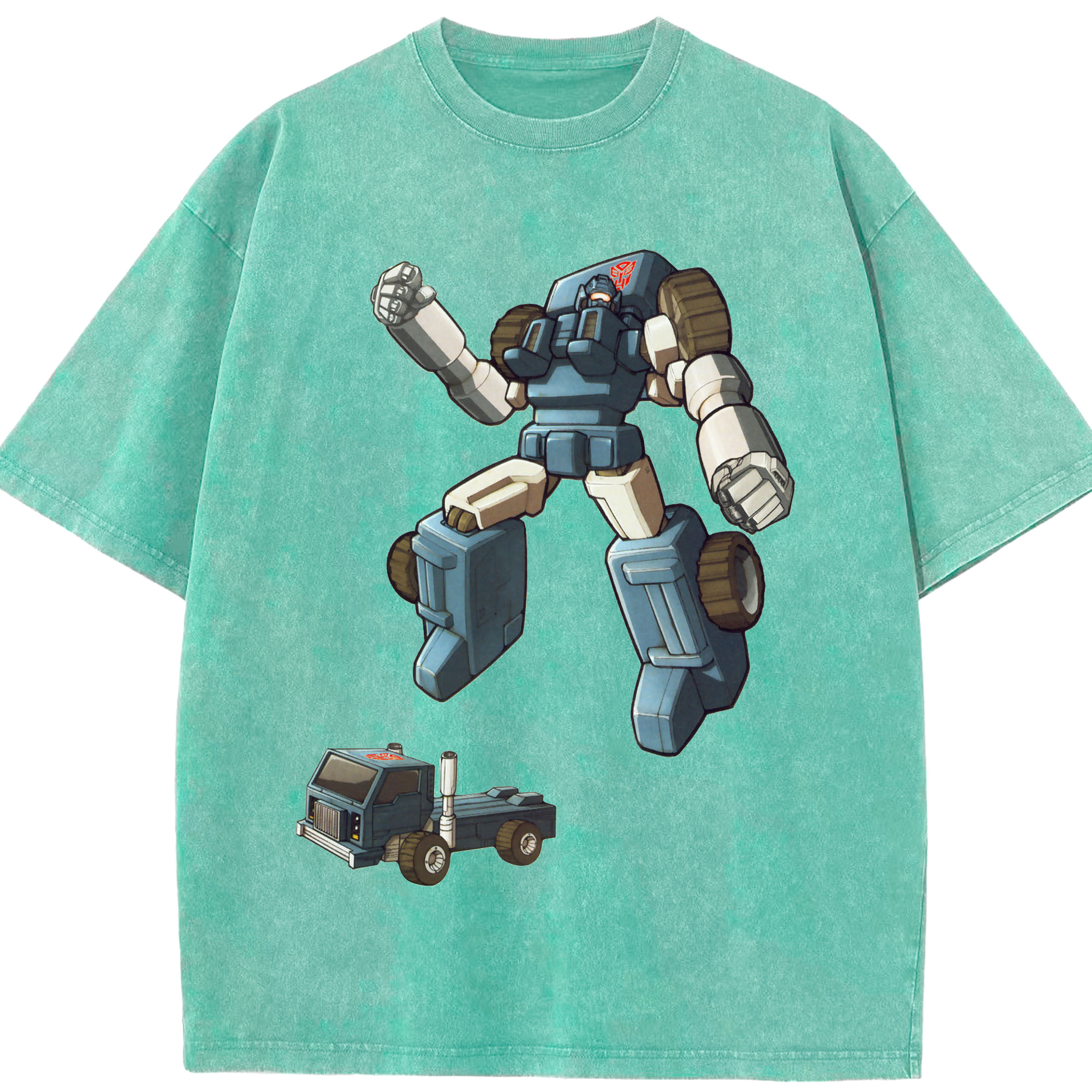 （画像用）  綿100% ヴィンテージ風 半袖Tシャツ（フロントプリント）